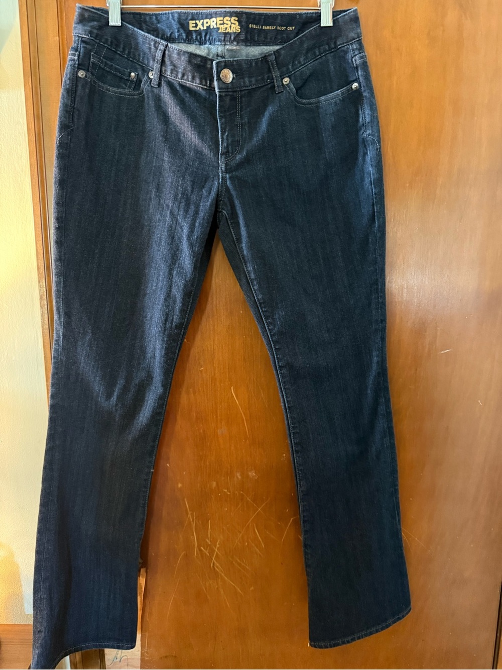Express Women’s Dark Blue Straight Leg Jeans